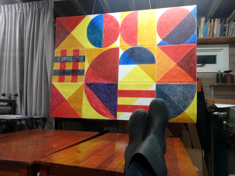 oliepastel 180 x 135 cm - Henny van Ham - Cuijk 2025